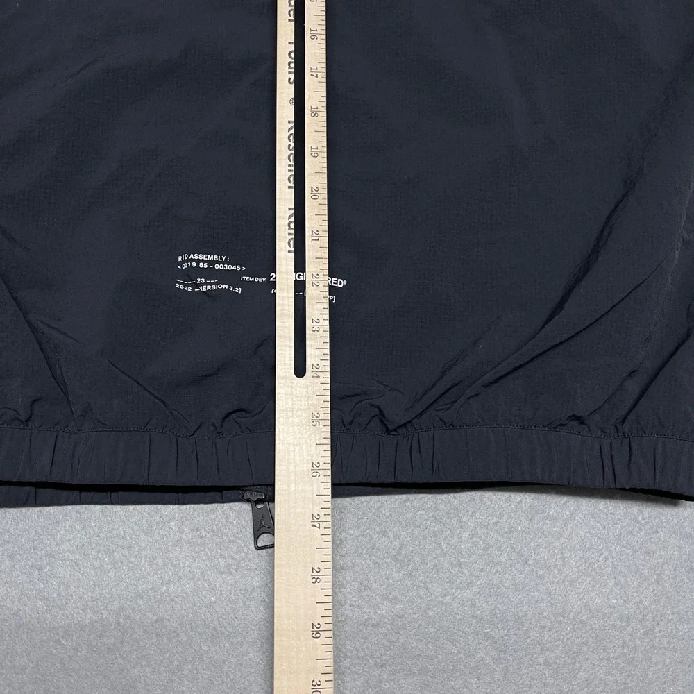 Jordan Jacket Men Medium Black 23Engineered Mesh Ripstop Windbreaker Nike SAMPLE